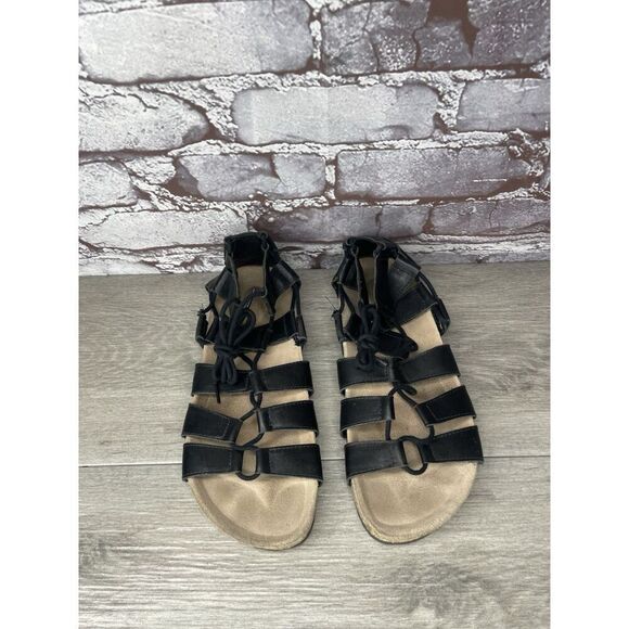 Loeffler Randall Black Leather Pascal Gladiator Strappy Sandals Women Sz 38EU/7M - Picture 6 of 16